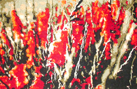 abstract textile art by Rumiana Koleva